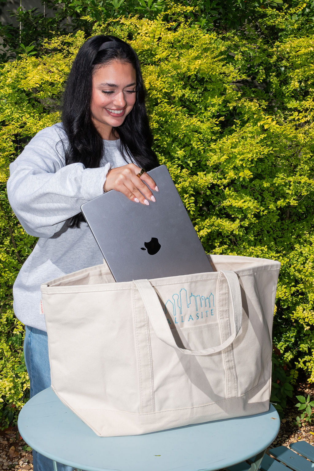 Large Custom Embroidered City Tote (101Media 10-Year Edition)