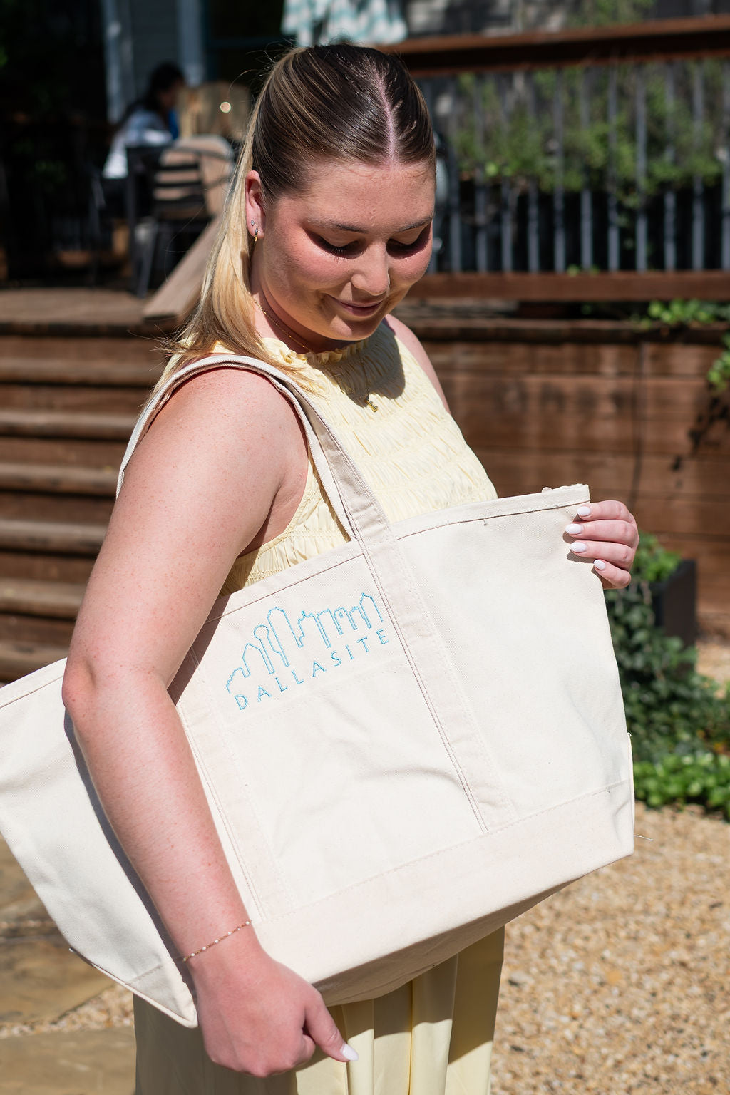 Large Custom Embroidered City Tote (101Media 10-Year Edition)