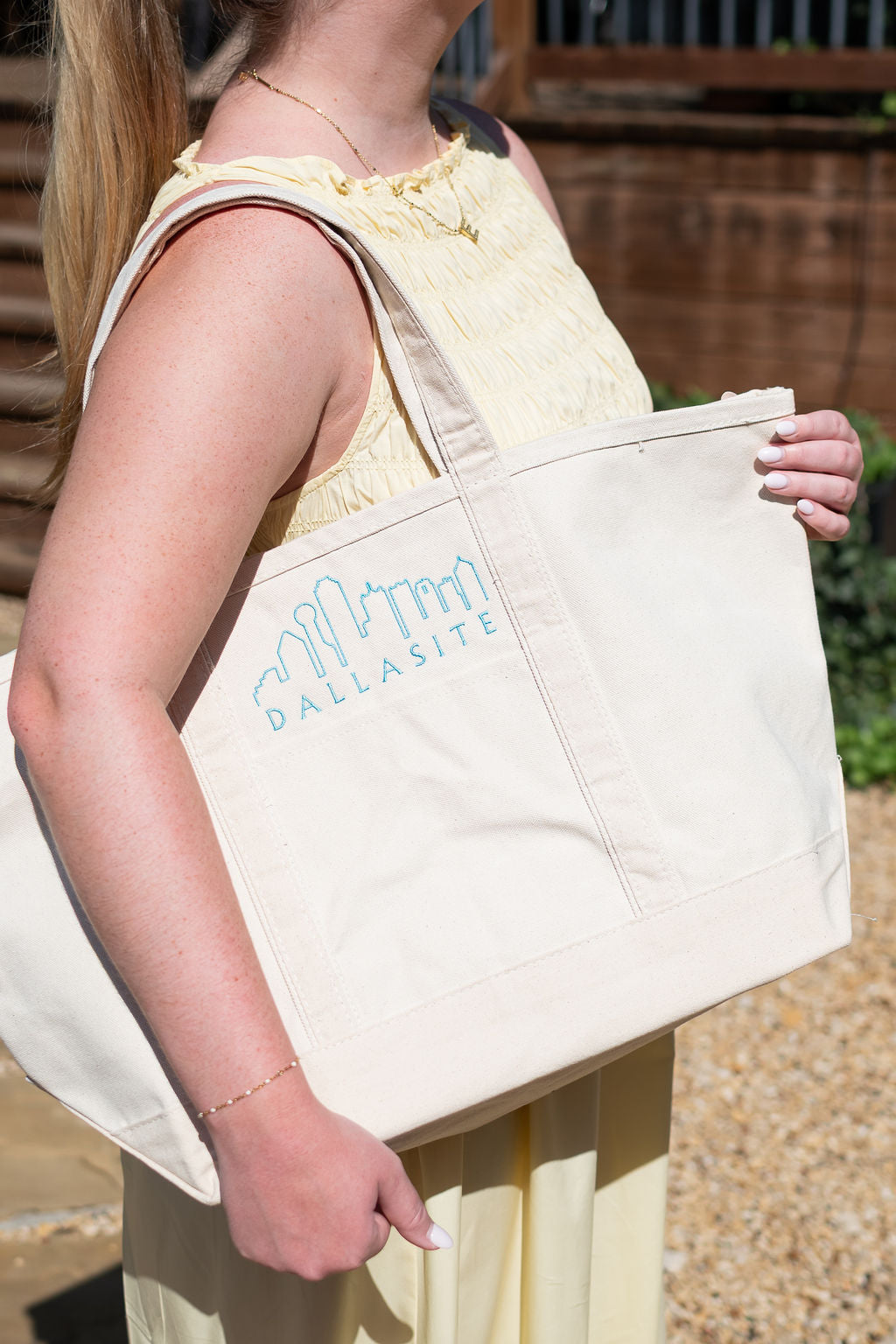 Large Custom Embroidered City Tote (101Media 10-Year Edition)