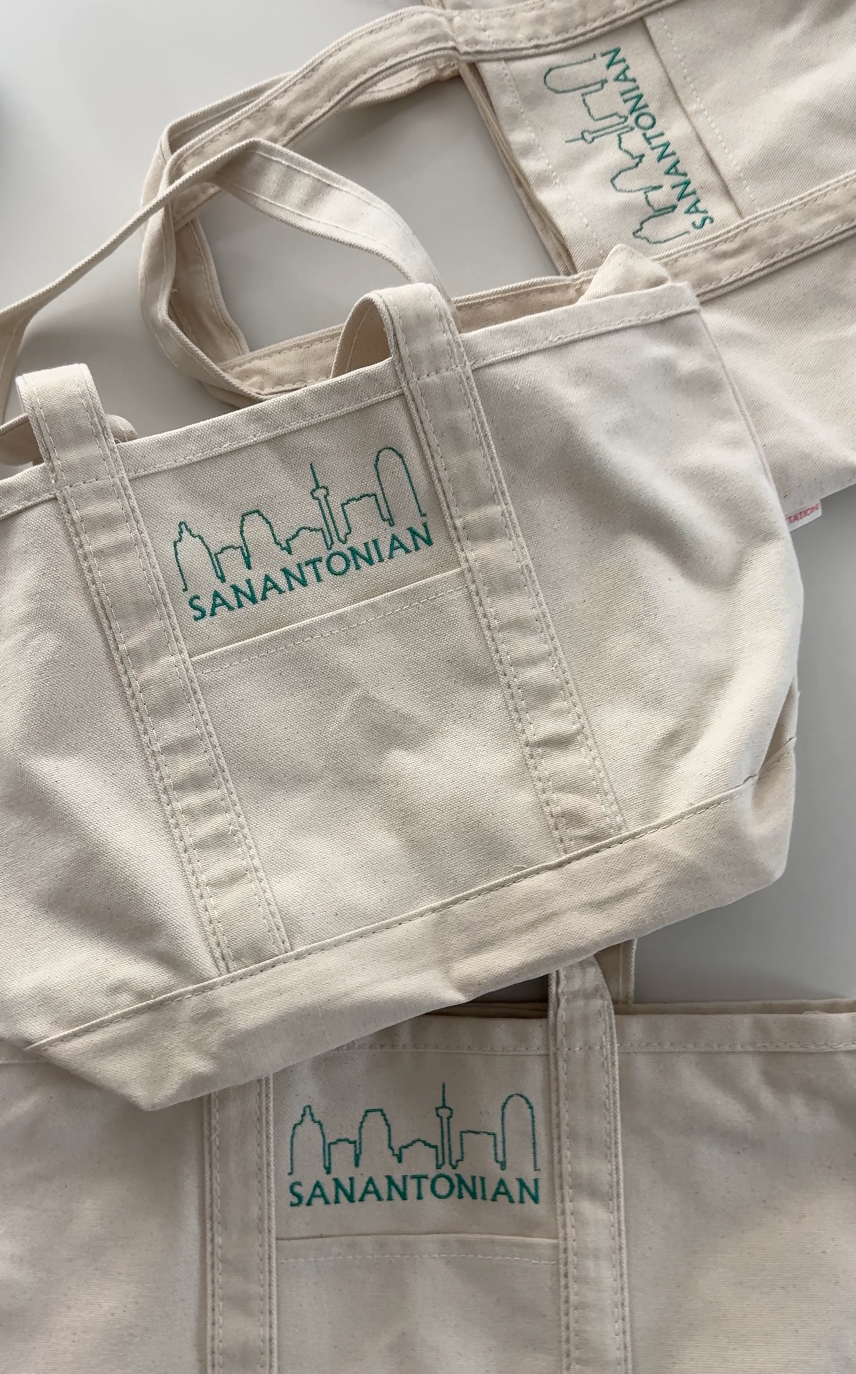 Medium Custom Embroidered City Tote